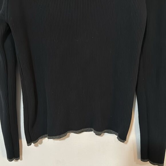 GAP Vintage 1999 Stripe Monochrome Turtleneck Sweater L - Picture 3 of 9